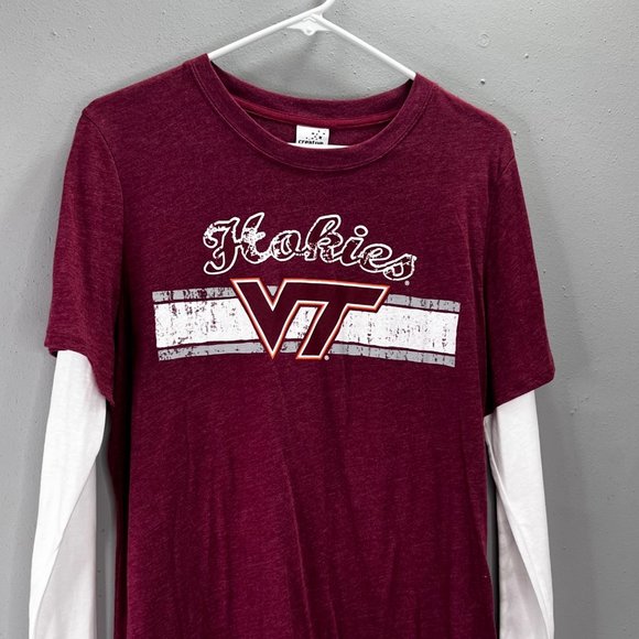 Virginia Tech Hokies T Shirt size XL Long Sleeve Graphic Creative Apparel NWT - Picture 3 of 8